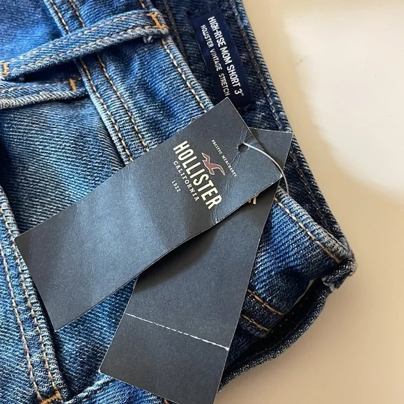Hollister mom shorts High-rise 3” hollister‎ vintage stretch size 28 NWT - Picture 8 of 11